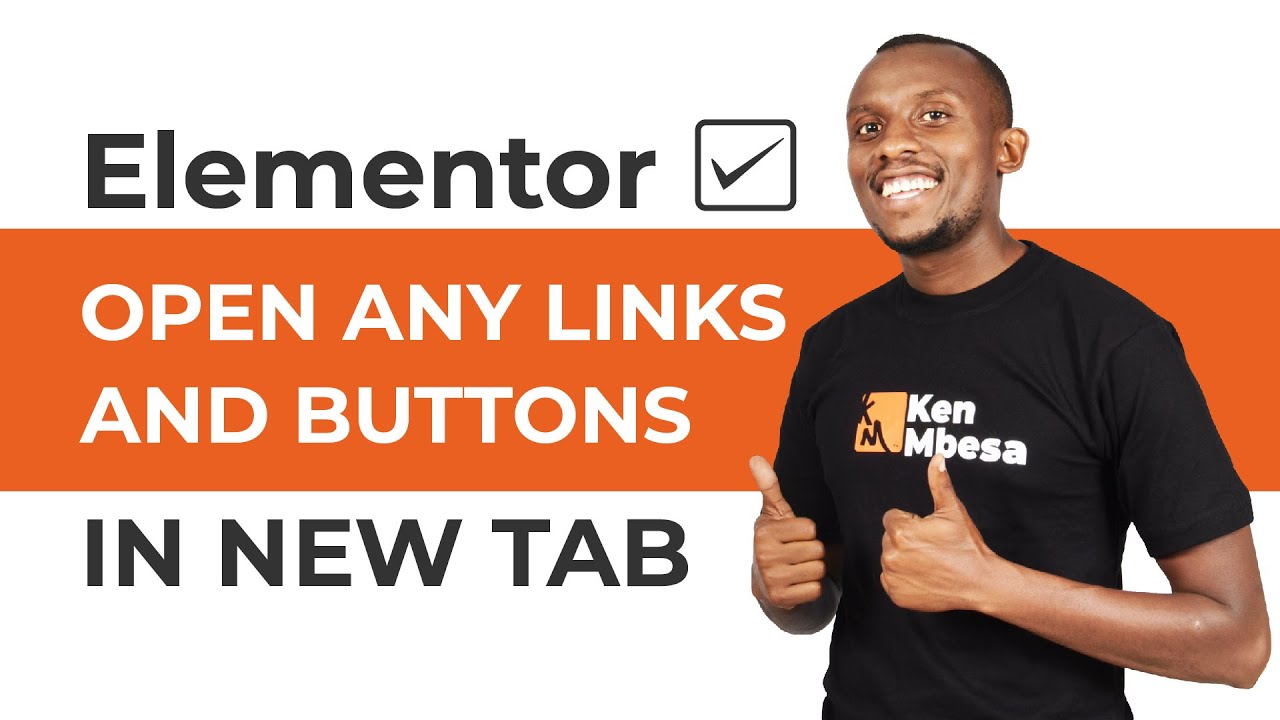 Elementor Tutorial (Free Plugin) - Open Links and Buttons in New Tab