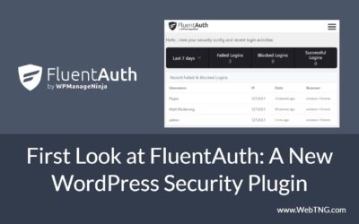 First Look at FluentAuth: A New WordPress Security Plugin
