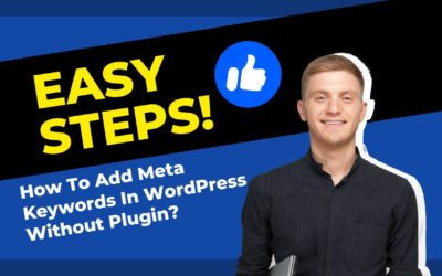 How To Add Meta Keywords in WordPress Website Without Plugins (Easy)