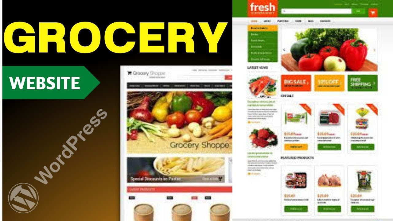 How To Create Grocery Store Website | Make Grocery Store Online #wordpress