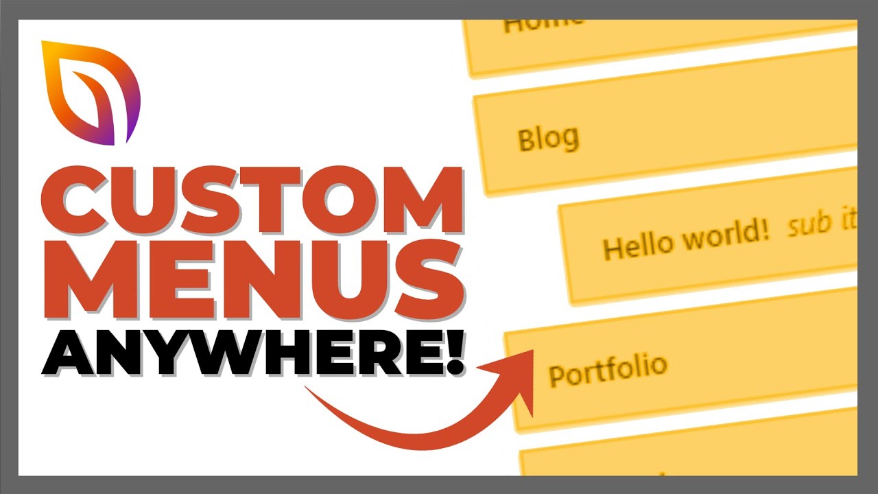 How to Create Custom WordPress Menus ANYWHERE!