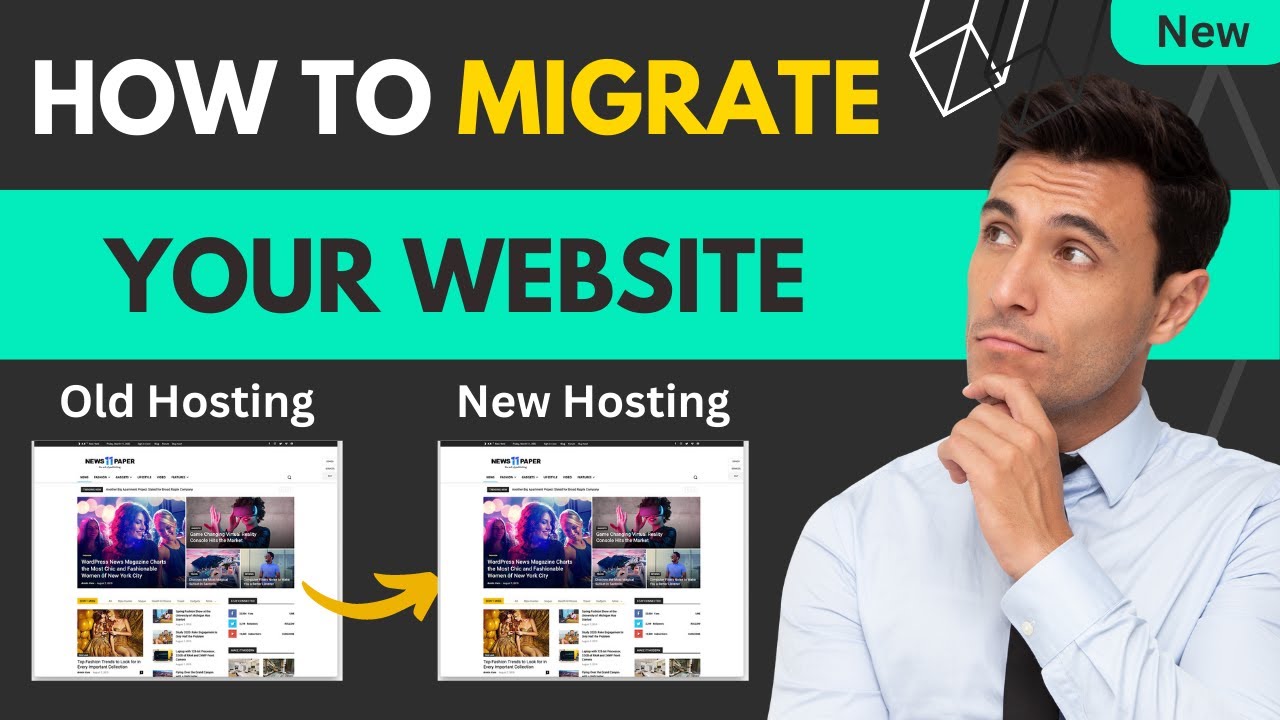 How to Migrate WordPress Website to New Host 2023 @websitelearner