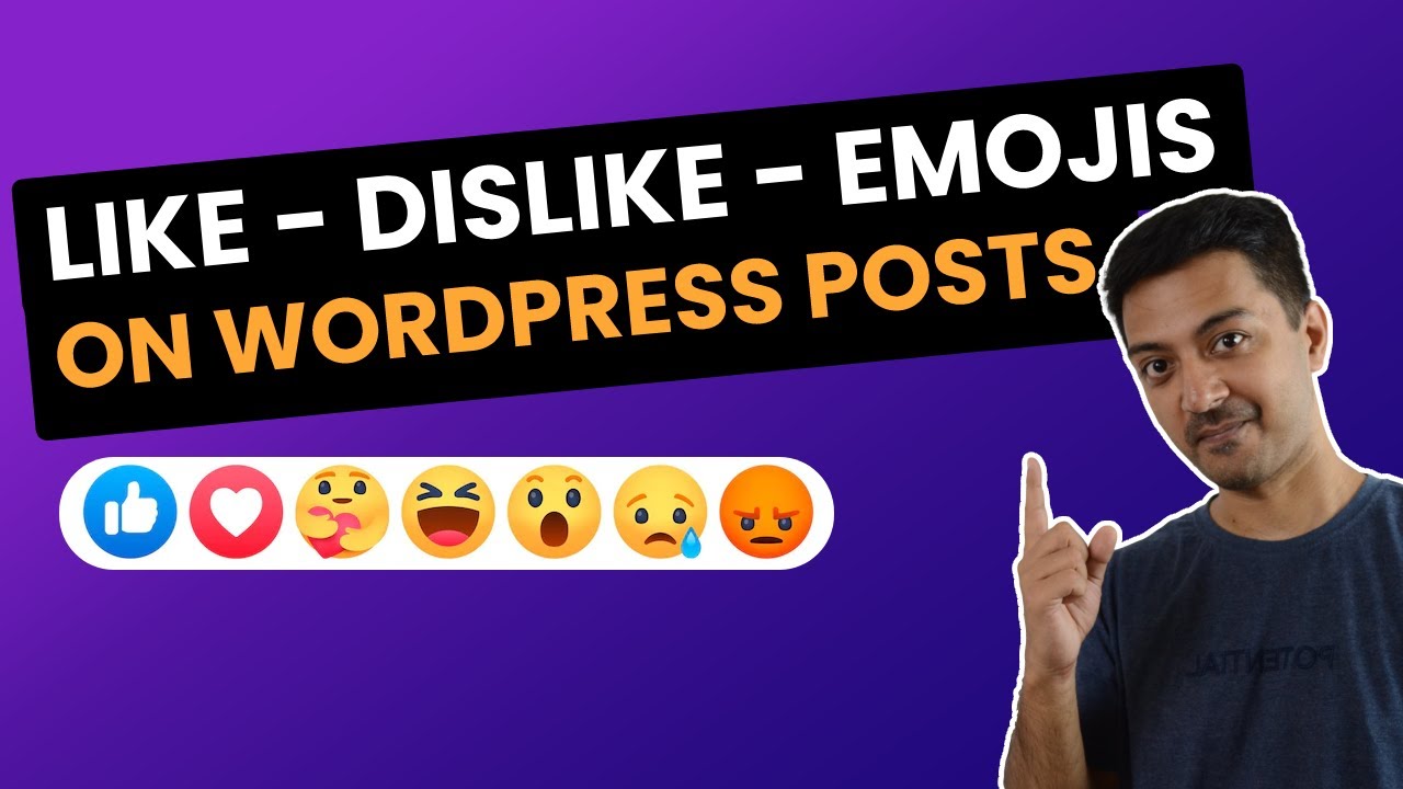 How to add Facebook reaction emojis on WordPress posts - LIKE DISLIKE button on blog posts