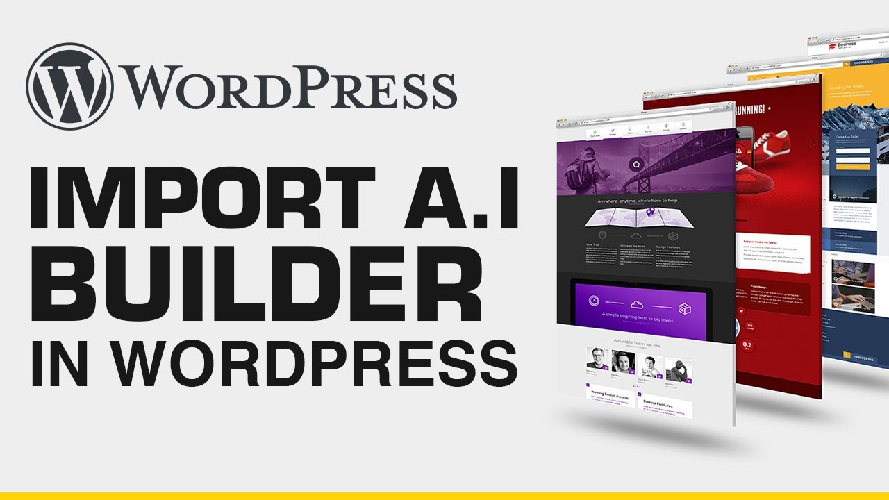 How to import AI builder into WordPress - Easy 2022 tutorial