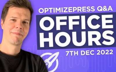 OptimizePress Office Hours Session 7th Dec