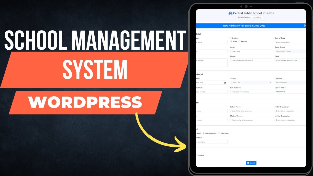 School Management System for Wordpress