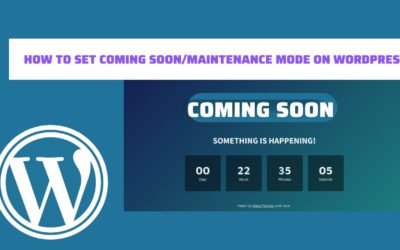 WordPress Maintenance Mode | How to Create Coming Soon Page in WordPress